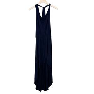 Malloy Black High Low Sleeveless Dress Sz S